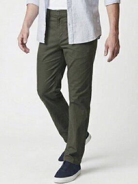 English Laundry Men’s Green Stretch Chino Pants Straight Leg 40x30 Casual NWT
